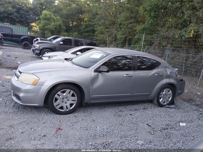 2013 Dodge Avenger Se VIN: 1C3CDZAB5DN562074 Lot: 45543623