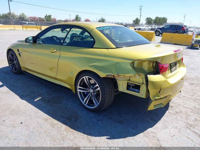 Vin: wbs3u9c52gp970052, lot: 46041895, bmw m4 20163
