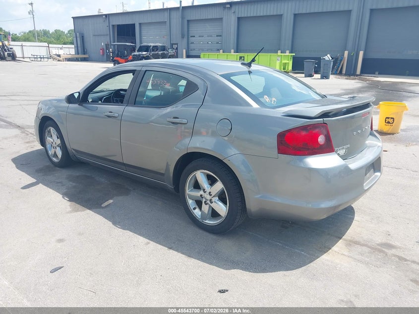 Vin: 1c3cdzcb7dn582873, lot: 46041969, dodge avenger sxt 20133