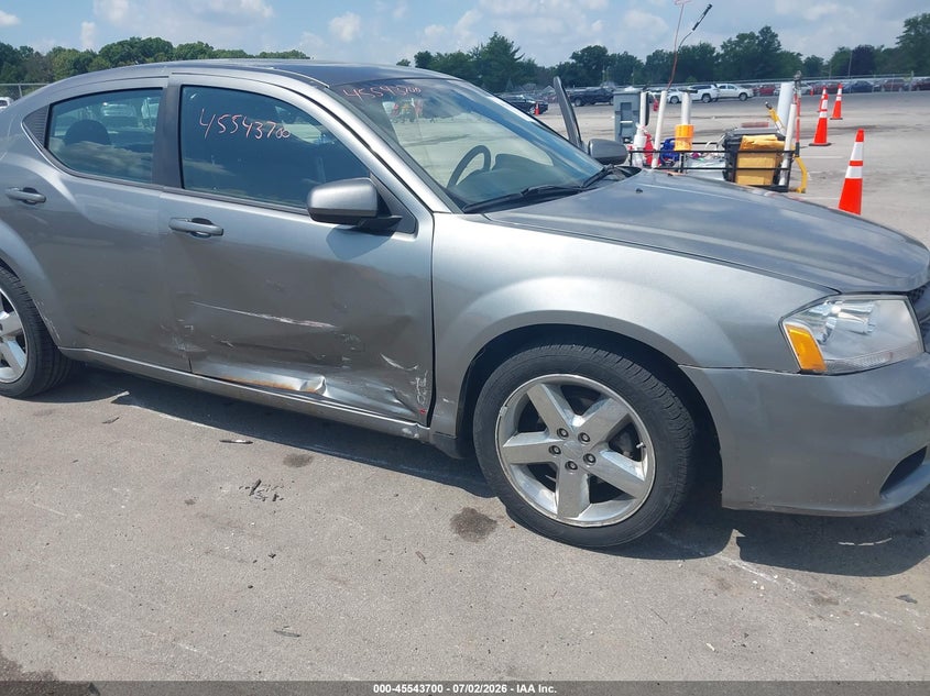 2013 Dodge Avenger Sxt VIN: 1C3CDZCB7DN582873 Lot: 45543700
