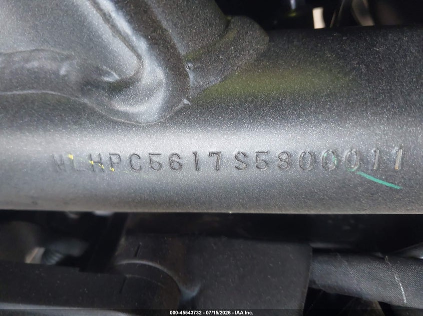 2025 Honda Cmx500 A2 VIN: MLHPC5617S5800011 Lot: 45543732