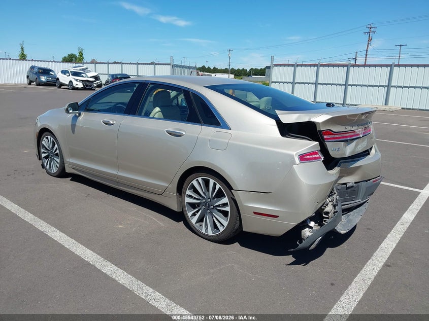 2017 LINCOLN MKZ HYBRID auction photo 3
