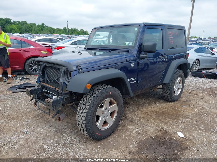2013 Jeep Wrangler, Удар спереду, IAAI, VIN 1C4GJWAG6DL622276 — фото 2