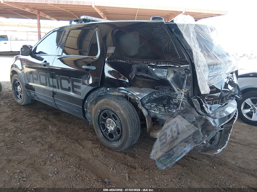 Vin: 1fm5k8arxhga79414, lot: 46042125, ford utility police interceptor 20173
