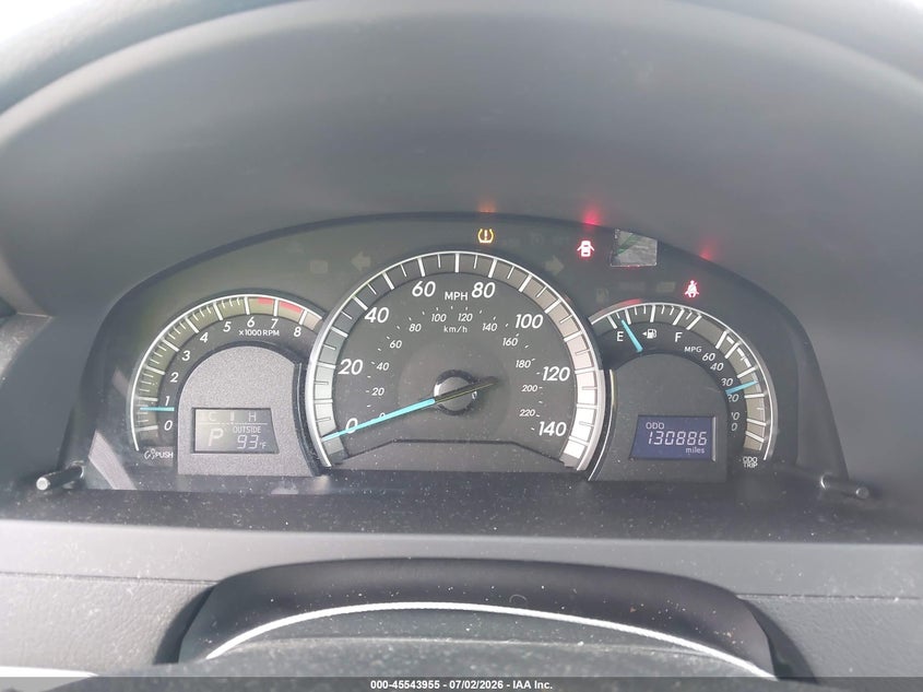 2012 TOYOTA CAMRY SEDAN 2.5L I-4 DOHC, VVT, 178HP