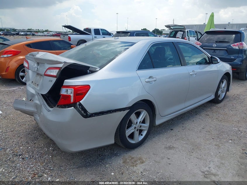 2012 TOYOTA CAMRY SEDAN 2.5L I-4 DOHC, VVT, 178HP