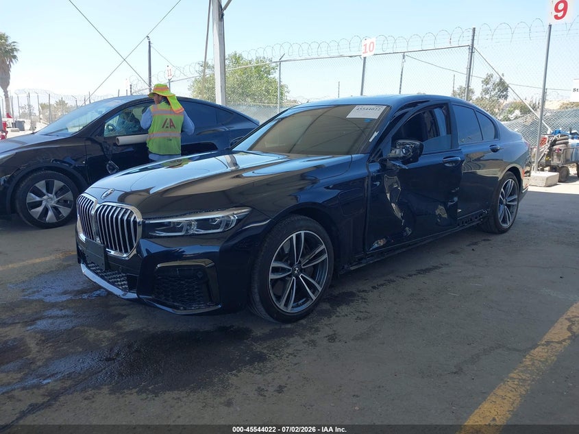 Vin: wba7w4c03nck83772, lot: 46042291, bmw 745e xdrive 20222