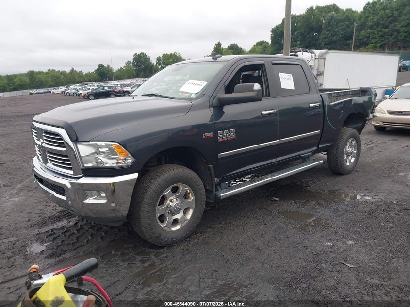Vin: 3c6ur5dj1jg209095, lot: 46042358, ram 2500 big horn  4x4 6'4 box 20182