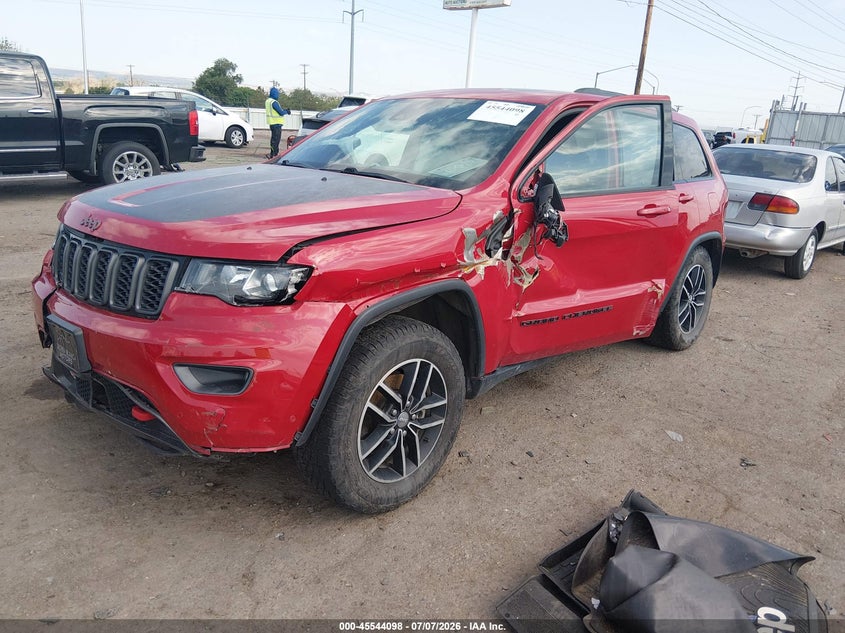 2018 Jeep Grand Cherokee Trailhawk 4X4, Оба бока, IAAI, VIN 1C4RJFLG4JC427133 — фото 2
