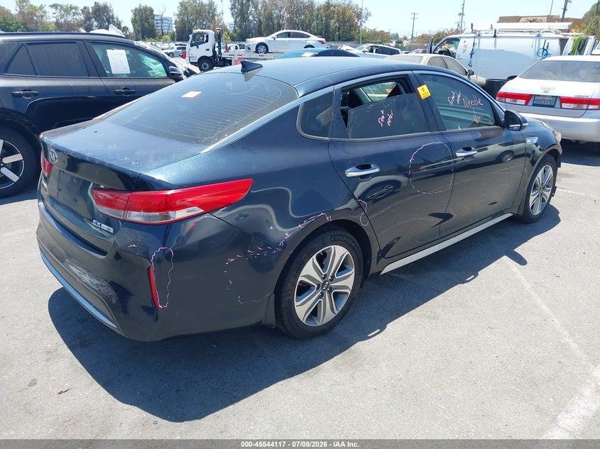 Vin: knagu4le7h5017472, lot: 46042386, kia optima hybrid ex 20174