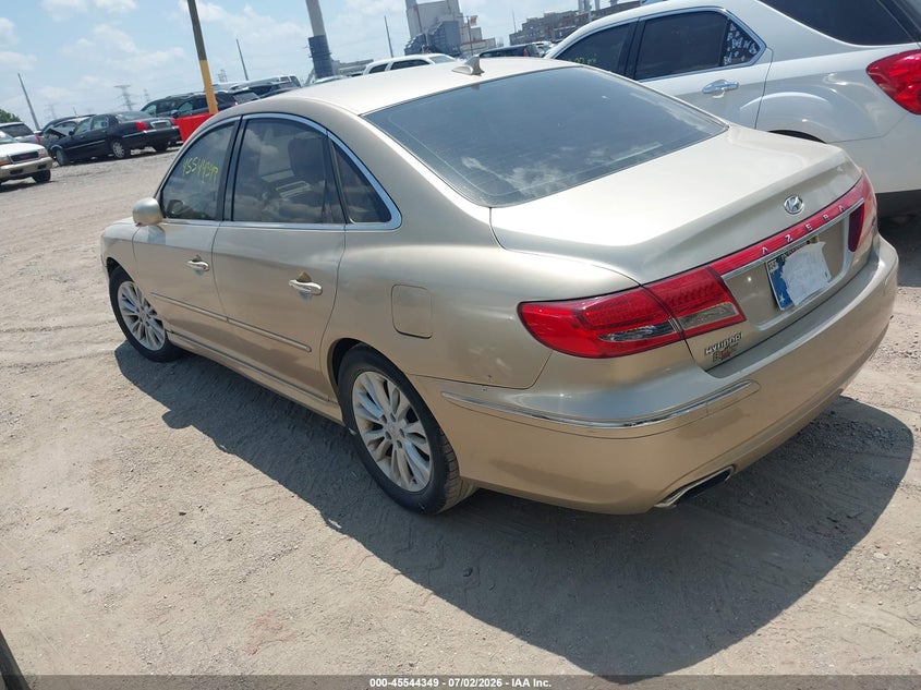 2011 HYUNDAI AZERA SEDAN 3.3L V-6 DOHC, VVT, 260HP