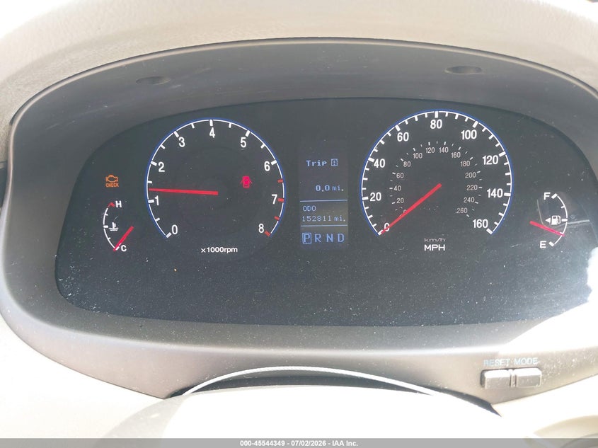 2011 HYUNDAI AZERA SEDAN 3.3L V-6 DOHC, VVT, 260HP