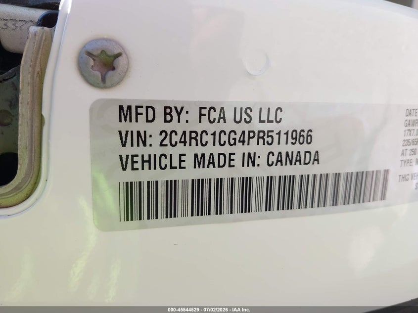 2023 CHRYSLER VOYAGER VAN 3.6L V-6 DOHC, VVT, 287HP