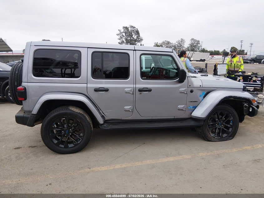 2021 Jeep Wrangler 4Xe Unlimited Sahara 4X4 VIN: 1C4JJXP60MW704481 Lot: 45544599