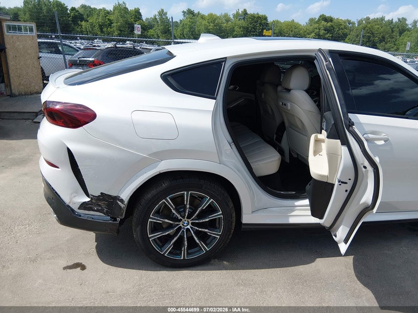 2021 BMW X6 xDrive40I VIN: 5UXCY6C03M9E61989 Lot: 45544699
