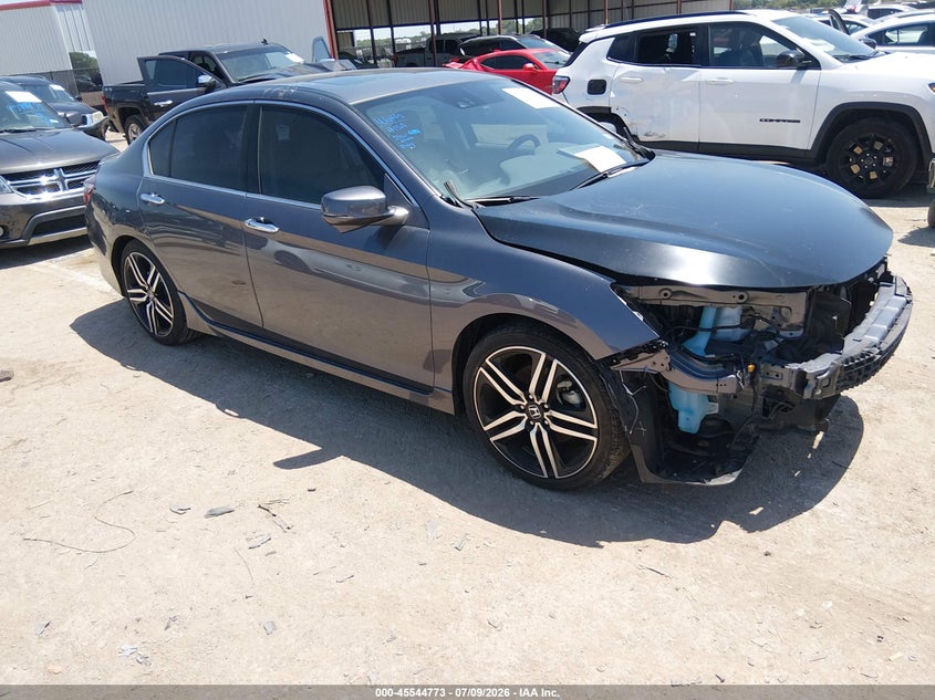 2017 Honda Accord Touring V6, Перёд, IAAI, VIN 1HGCR3F90HA039365