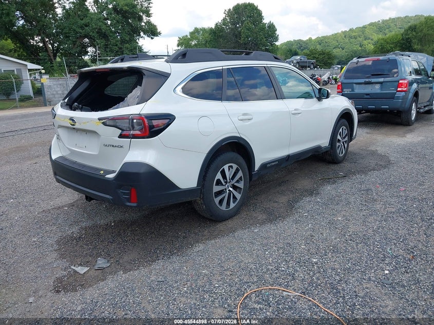 Vin: 4s4btadcxm3116705, lot: 46043167, subaru outback premium 20214