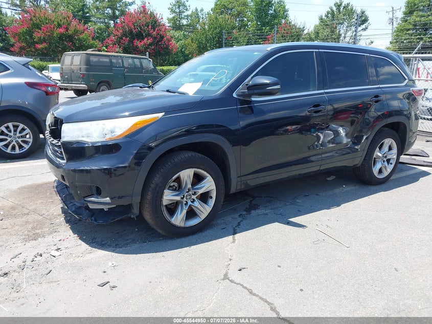 2016 Toyota Highlander, Front End, IAAI, VIN 5TDYKRFH8GS159371 — photo 2