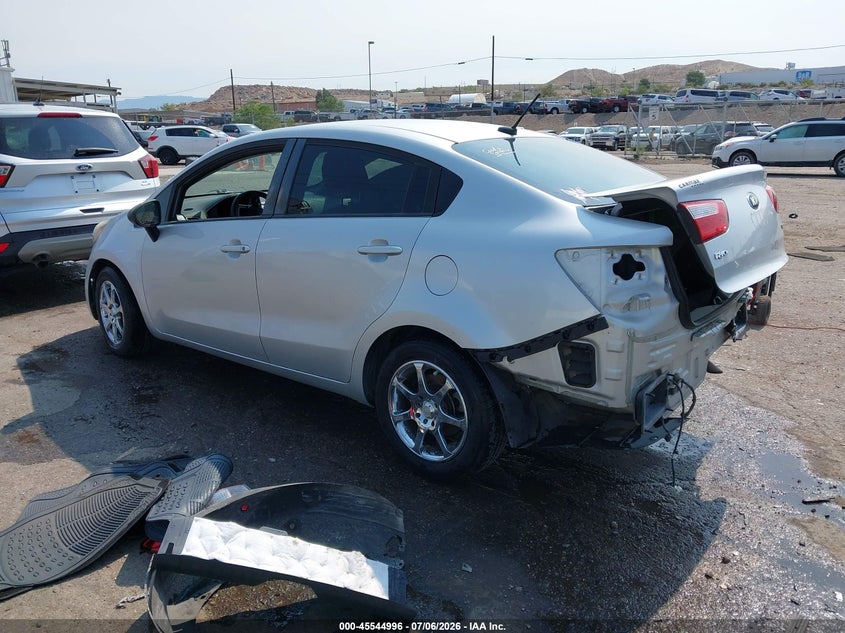 Vin: knadm4a38g6674987, lot: 46043265, kia rio lx 20163