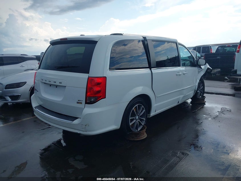 Vin: 2c4rdgcg7hr867460, lot: 46043323, dodge grand caravan sxt 20174