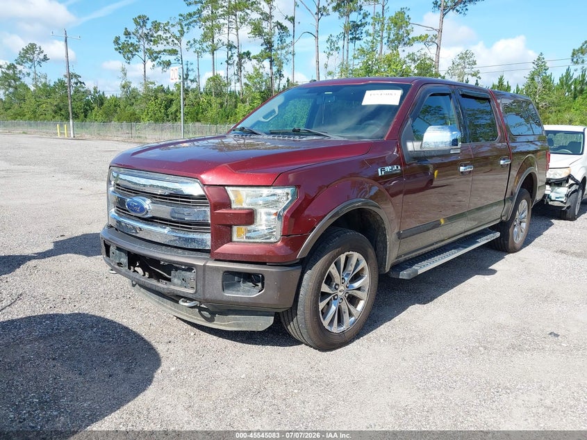 2016 Ford F-150, Front & Rear, IAAI, VIN 1FTEW1EF5GKF89116 — photo 2