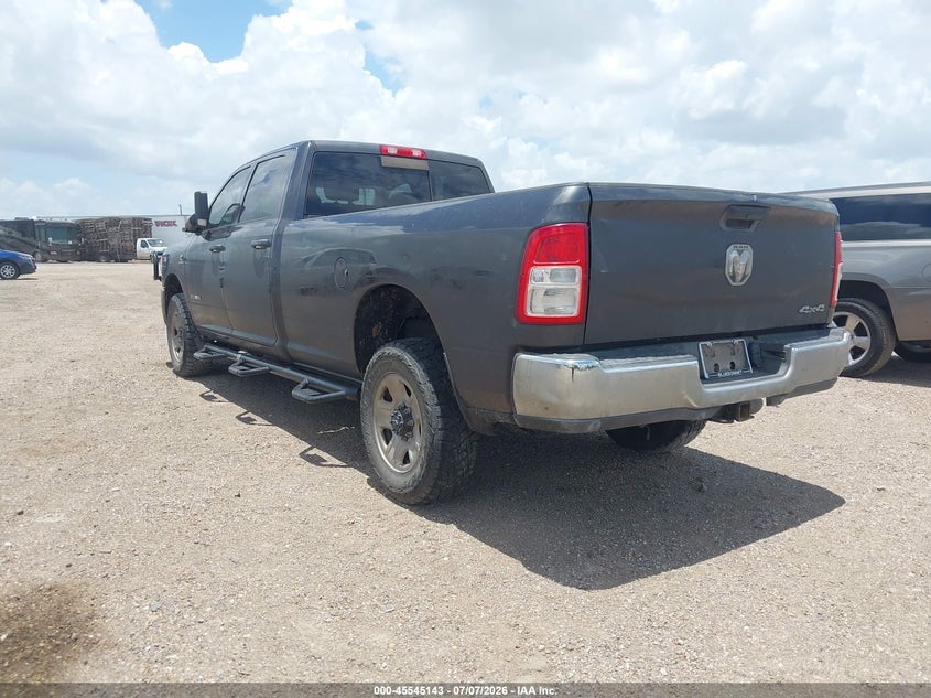 Vin: 3c6ur5hl0kg682032, lot: 46043412, ram 2500 tradesman  4x4 8' box 20193