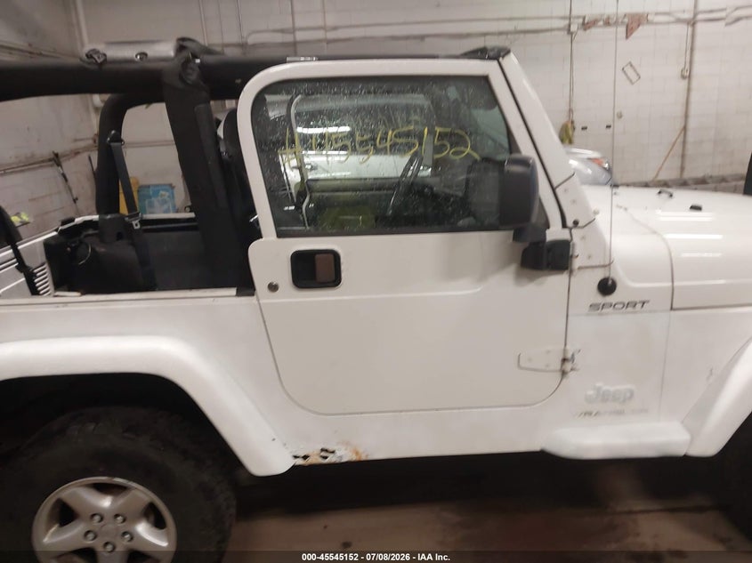 JEEP WRANGLER 2003 VIN 1J4FA49S53P307348