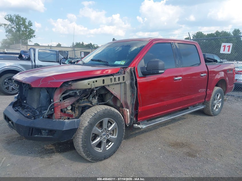 2019 Ford F-150, Front End, IAAI, VIN 1FTEW1E47KFA04598 — photo 2