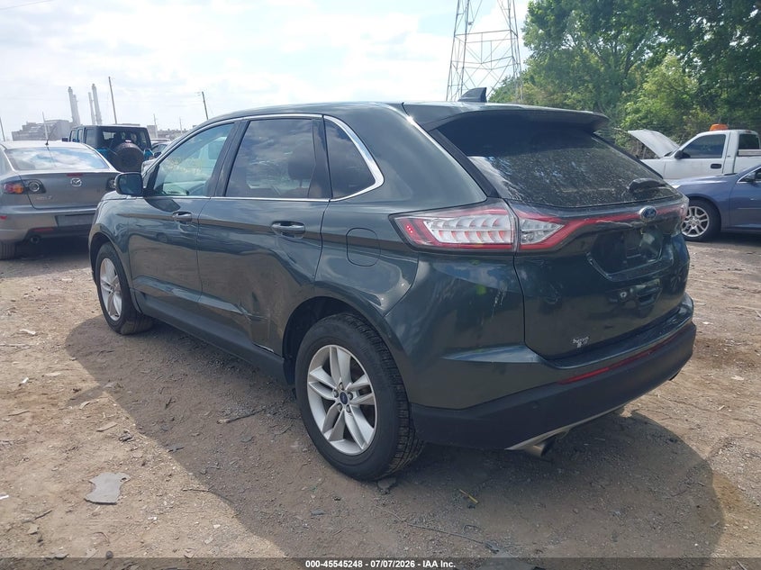 Vin: 2fmtk4j99fbb02749, lot: 46043517, ford edge sel 20153