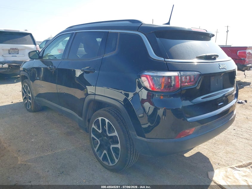 Vin: 3c4njccbxjt286056, lot: 46043550, jeep compass limited fwd 20183