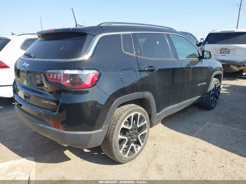 Vin: 3c4njccbxjt286056, lot: 46043550, jeep compass limited fwd 20184