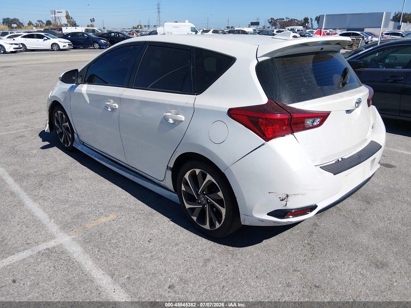 Vin: jtnkarje8hj535485, lot: 46043651, toyota corolla im 20173