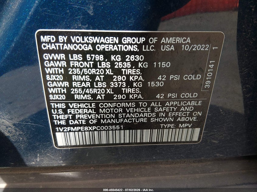2023 VOLKSWAGEN ID.4 PRO S/PRO S PLUS · Фото 9