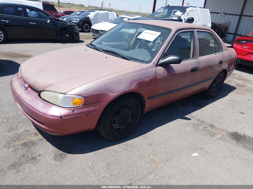 1998 Chevrolet Prizm, Удар сзади, IAAI, VIN 1Y1SK528XWZ436664 — фото 2