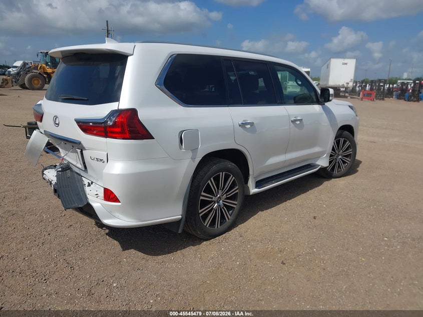 Vin: jtjdy7ax0l4327961, lot: 46043748, lexus lx 570 three-row 20204