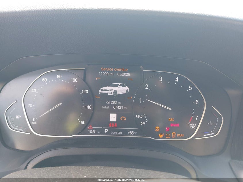 BMW 330I 2021 VIN 3MW5R1J04M8B81225
