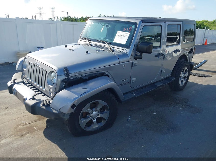 2016 Jeep Wrangler, Front End, IAAI, VIN 1C4HJWEG6GL294425 — photo 2