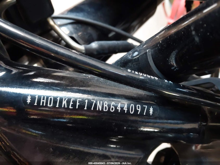 2022 Harley-Davidson Flhtk VIN: 1HD1KEF17NB644097 Lot: 45545543