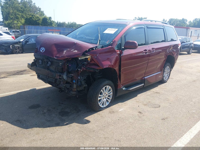 Vin: 5tdyk3dc5es455935, lot: 46043814, toyota sienna xle v6 8 passenger 20142