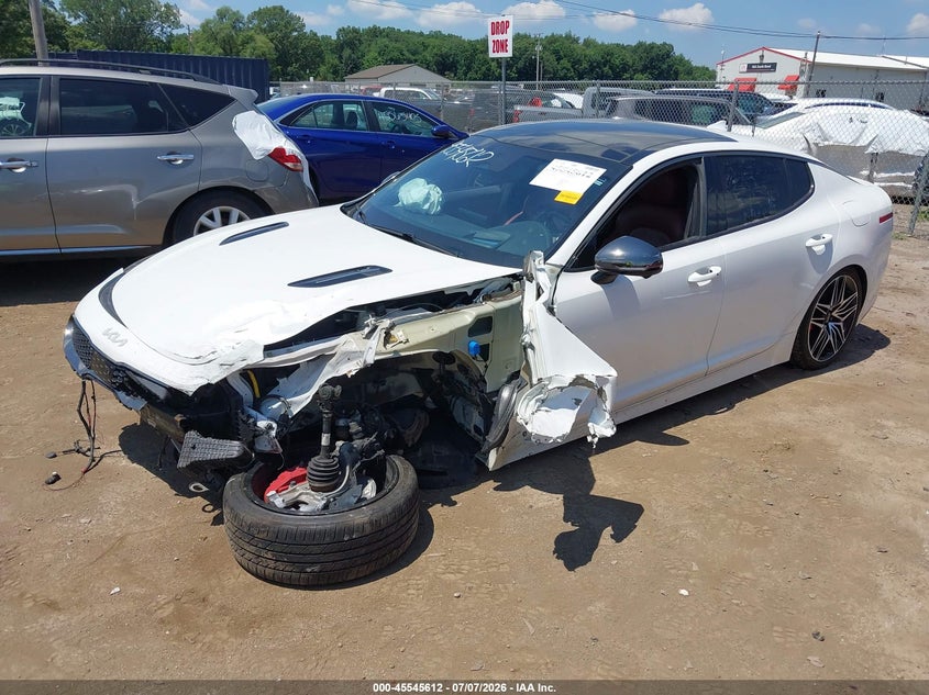 Vin: knae55lc2n6100242, lot: 46043881, kia stinger gt2 20222
