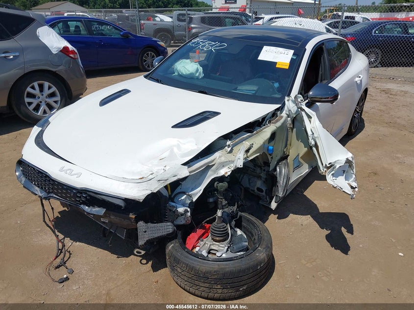 2022 Kia Stinger Gt2 VIN: KNAE55LC2N6100242 Lot: 45545612