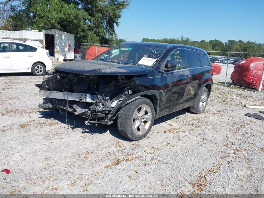Vin: 5tdyzrfh0hs203134, lot: 46043911, toyota highlander limited 20172
