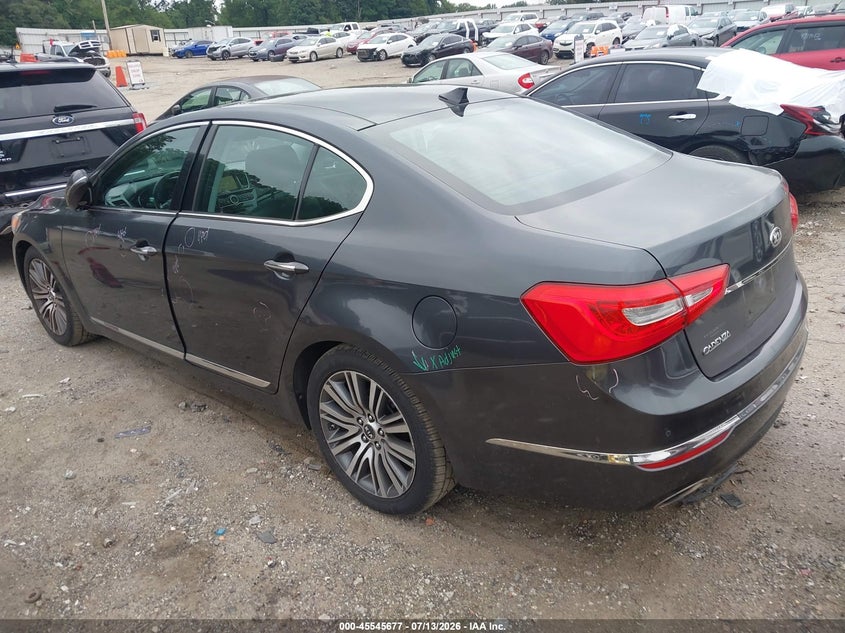 Vin: knaln4d70f5176830, lot: 46043946, kia cadenza premium 20153