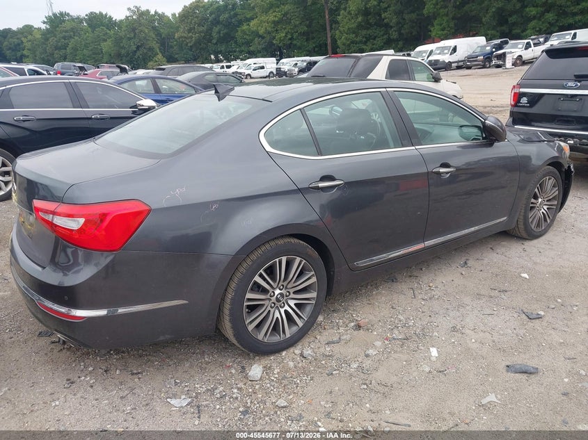 Vin: knaln4d70f5176830, lot: 46043946, kia cadenza premium 20154