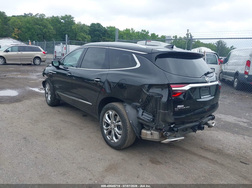 Vin: 5gaevckw5mj165179, lot: 46043987, buick enclave awd avenir 20213