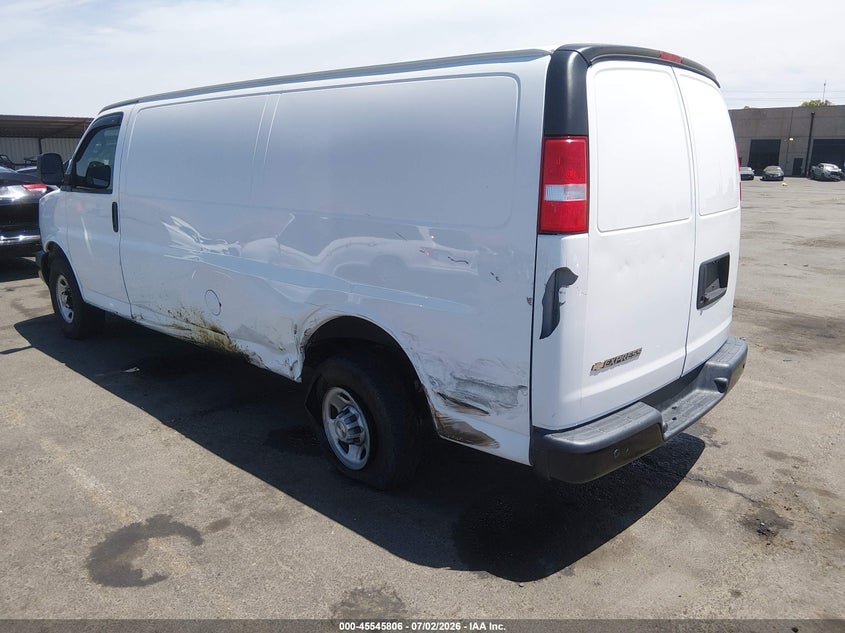 Vin: 1gcwgbfp2p1217253, lot: 46044075, chevrolet express cargo rwd 2500 extended wheelbase wt 20233