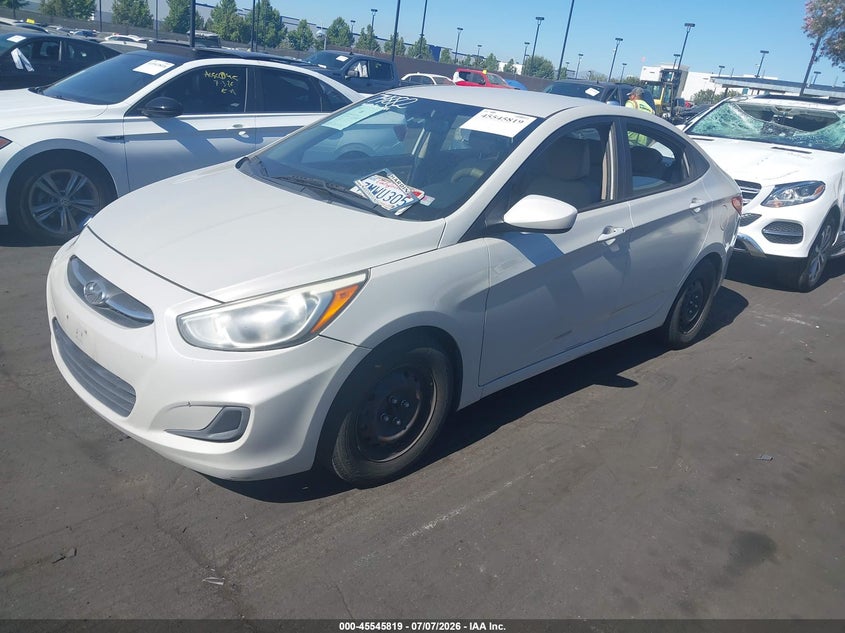 2015 HYUNDAI ACCENT SEDAN 1.6L I-4 DI, DOHC, VVT, 138HP