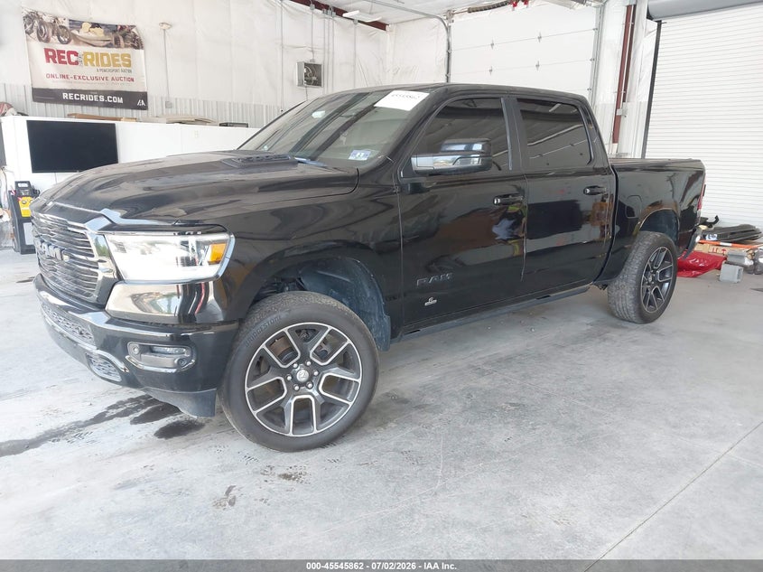 Vin: 1c6srflt2kn763092, lot: 46044131, ram 1500 rebel 20192