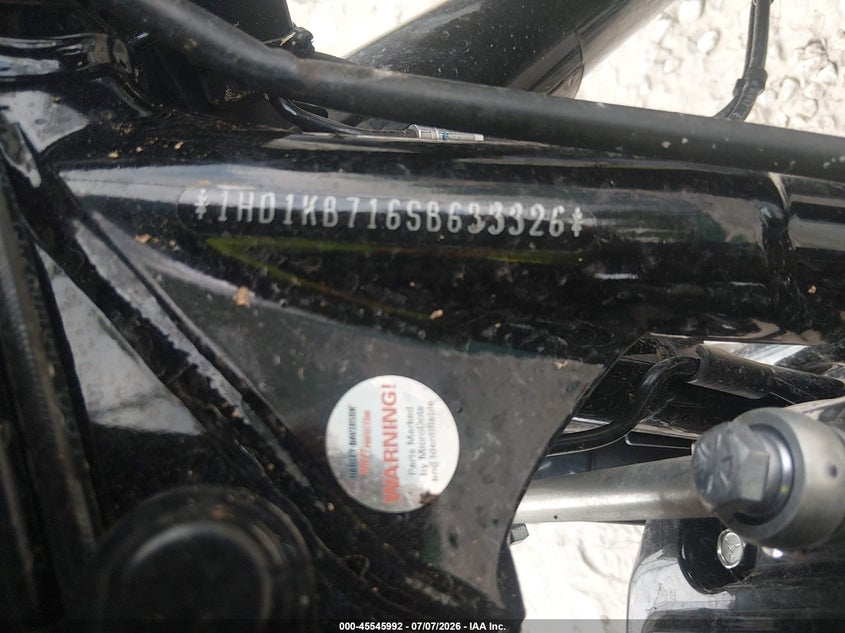 2025 Harley-Davidson Flhx VIN: 1HD1KB716SB633326 Lot: 45545992