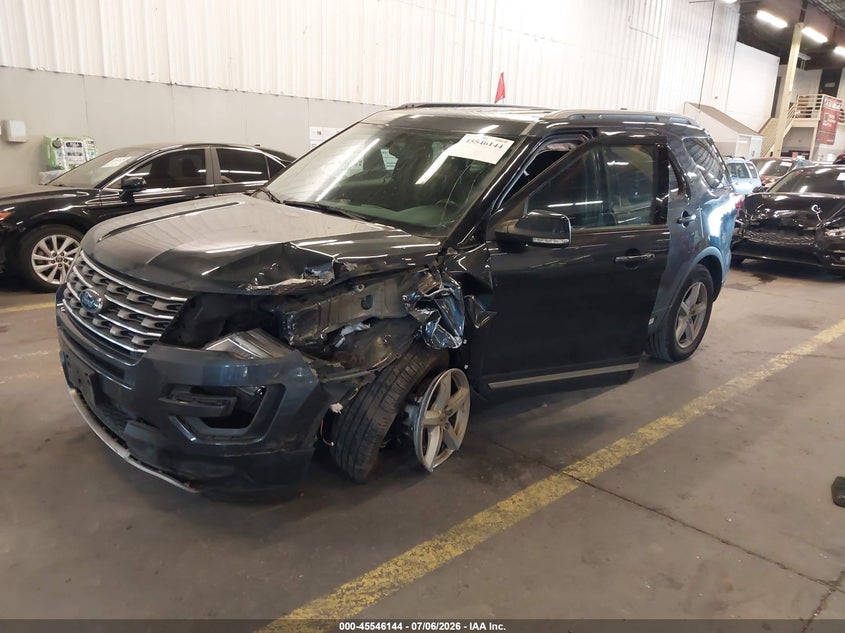 Vin: 1fm5k8d86hge00514, lot: 46044413, ford explorer xlt 20172